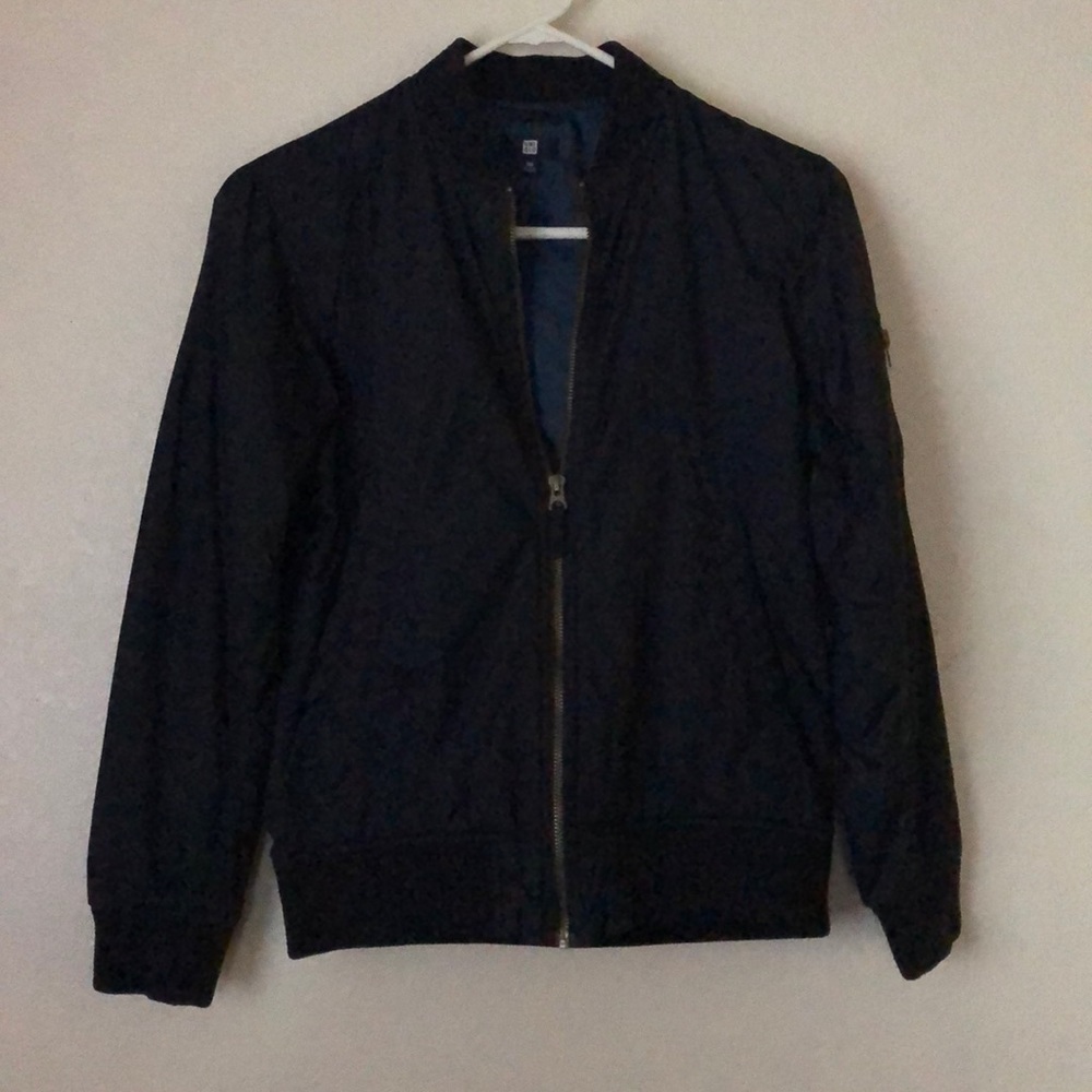 Boys Bomber Jacket Navy Blue UNIQLO